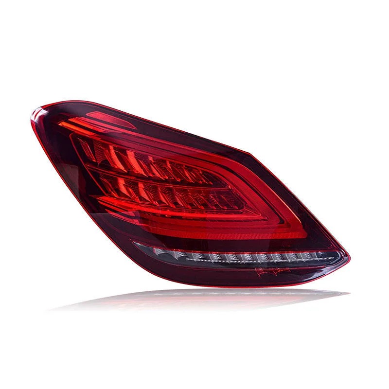 High Quality Upgrade Red LED Rear Tail Lamp for  C Class W205 2014-2018 6000k Color Temperature